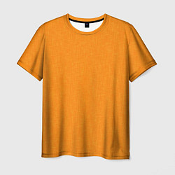 Мужская футболка Жёлто-оранжевый текстура однотонный