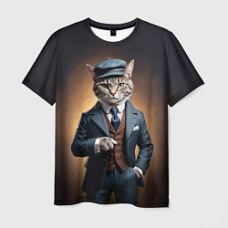 Мужская футболка Кот в стиле Томаса Шелби - Острые козырьки