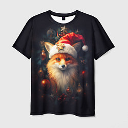 Футболка мужская New year s fox, цвет: 3D-принт