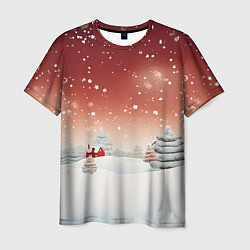 Мужская футболка Огни рождественского города