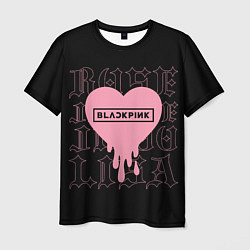 Мужская футболка Blackpink: Jisoo Jennie Rose Lisa