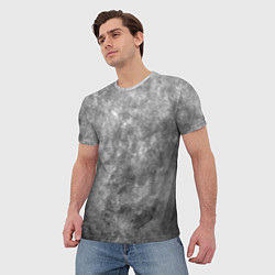 Футболка мужская Абстракция - grey sky, цвет: 3D-принт — фото 2