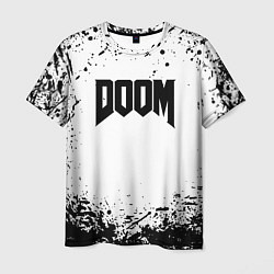 Мужская футболка Doom black splash