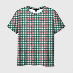 Мужская футболка Зеленая классическая клетка