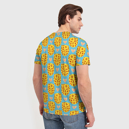 Мужская футболка Каракули леопарда / 3D-принт – фото 4