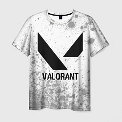 Мужская футболка Valorant glitch на светлом фоне