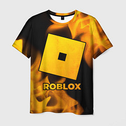 Мужская футболка Roblox - gold gradient