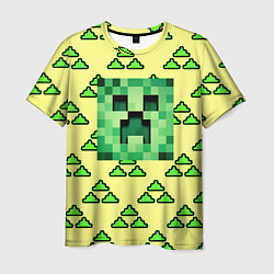 Мужская футболка Minecraft creeper game