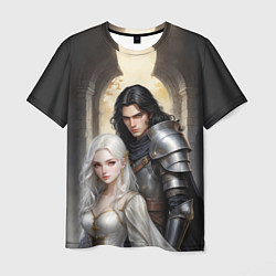 Мужская футболка Принцесса и её рыцарь