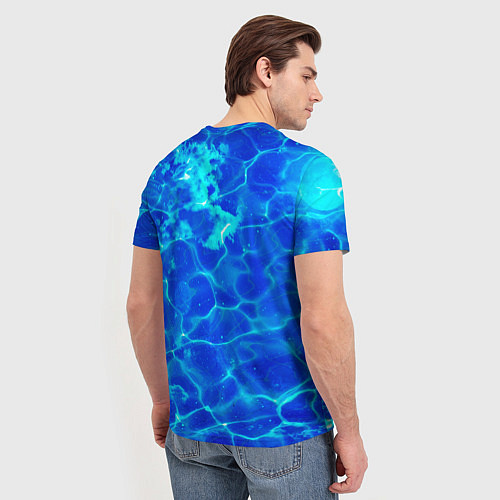 Мужская футболка Чистая вода океаны / 3D-принт – фото 4