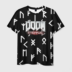 Мужская футболка Doom Eternal mars symbol demon