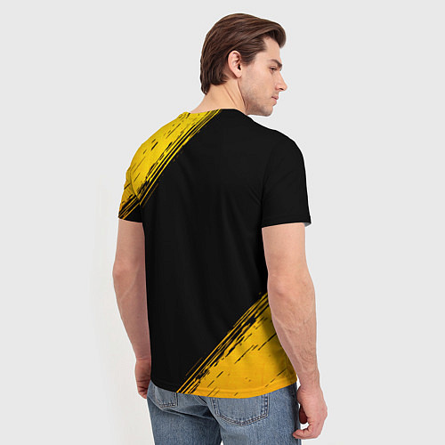 Мужская футболка Maneskin - gold gradient / 3D-принт – фото 4