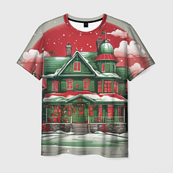 Мужская футболка Рождественский дом