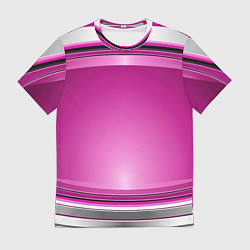 Мужская футболка Розовый выпуклый фон