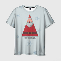 Мужская футболка Санта 2024