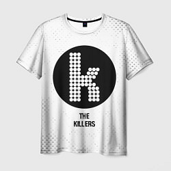 Футболка мужская The Killers glitch на светлом фоне, цвет: 3D-принт