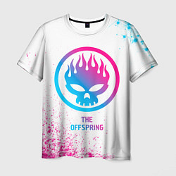 Мужская футболка The Offspring neon gradient style