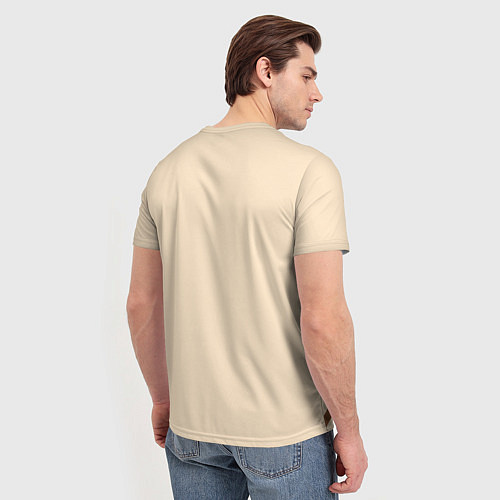 Мужская футболка Капибара очень крупными буквами / 3D-принт – фото 4