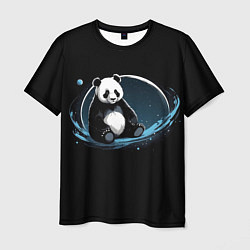 Мужская футболка Панда сидит