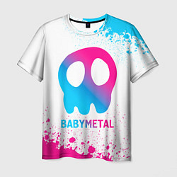 Мужская футболка Babymetal neon gradient style