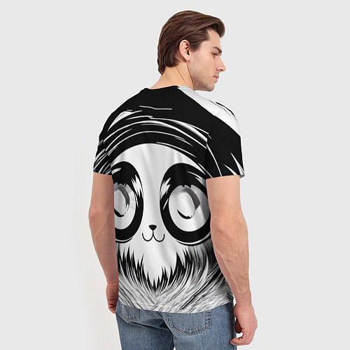 Мужская футболка Анимэ котик / 3D-принт – фото 4