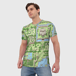 Футболка мужская Zelda: карта, цвет: 3D-принт — фото 2
