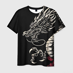 Мужская футболка Japanese dragon - irezumi - art