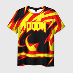 Мужская футболка Doom eternal fire storm