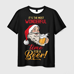 Мужская футболка It is the wonderful time for beer