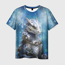 Мужская футболка Зимний дракон