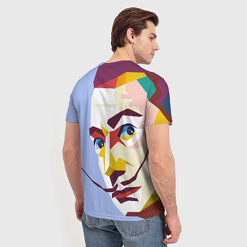 Мужская футболка Сальвадор Дали в стиле поп арт / 3D-принт – фото 4