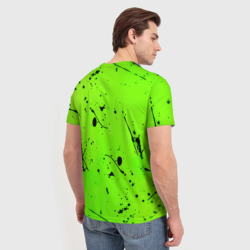Мужская футболка Xbox кислотный стиль / 3D-принт – фото 4
