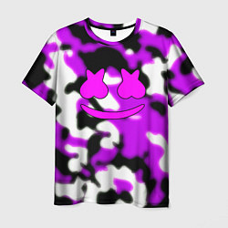 Мужская футболка Marshmello camo