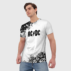 Футболка мужская AC DC anarchy rock, цвет: 3D-принт — фото 2