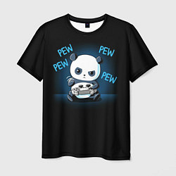 Мужская футболка Panda gamer