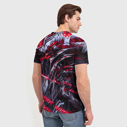 Мужская футболка Красная адская броня / 3D-принт – фото 4