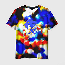 Мужская футболка Sonic colors