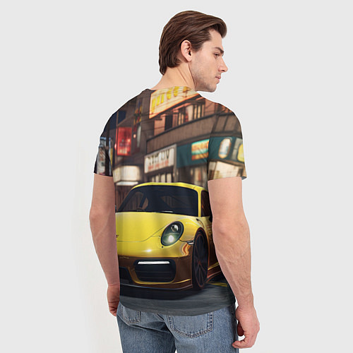 Мужская футболка GTA 6 porshe / 3D-принт – фото 4