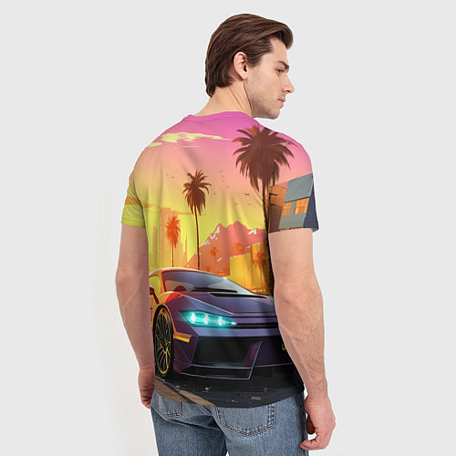 Мужская футболка Auto GTA 6 / 3D-принт – фото 4