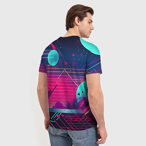 Мужская футболка GTA 6 логотип и абстракция / 3D-принт – фото 4