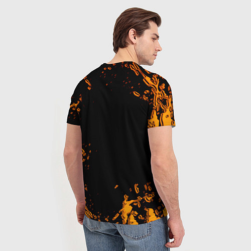 Мужская футболка Half life orange splash city 17 / 3D-принт – фото 4
