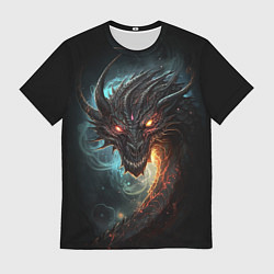 Мужская футболка Фэнтази дракон символ 2024