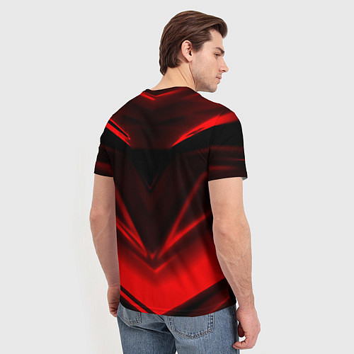 Мужская футболка Одни из нас geometry redstripes / 3D-принт – фото 4