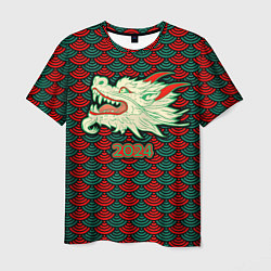 Мужская футболка Веселящаяся драконья голова
