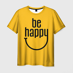 Мужская футболка Smile - be happy