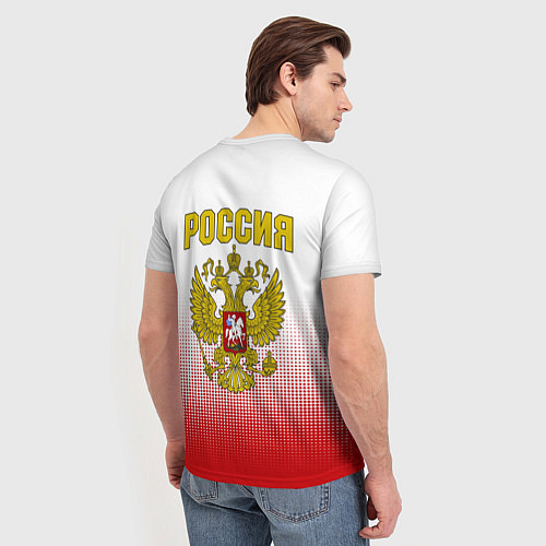 Мужская футболка Сборная России с точками / 3D-принт – фото 4