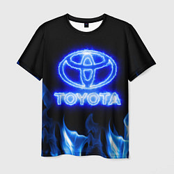 Футболка мужская Toyota neon fire, цвет: 3D-принт
