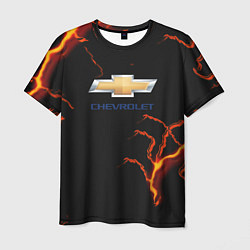 Мужская футболка Chevrolet лого шторм