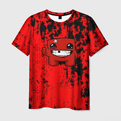 Мужская футболка Super Meat Boy краски