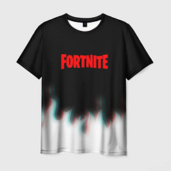 Мужская футболка Fortnite flame glitch